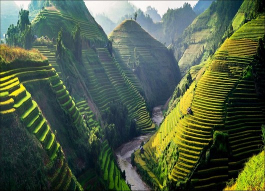 Mu Cang Chai Vietnam in the top 10 most beautiful mountain in the world